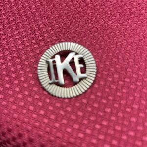 IKE Burgundy Textured Fabric
